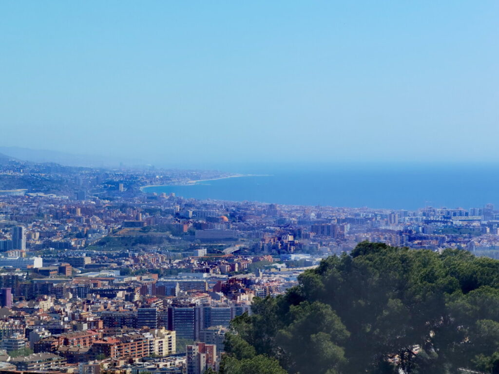 Bunker del Carmel Barcelona Ausblick zum Meer